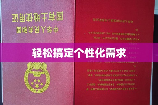 苏州轻松搞定个性化需求