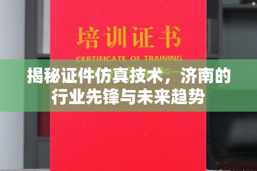 苏州揭秘证件仿真技术，济南的行业先锋与未来趋势