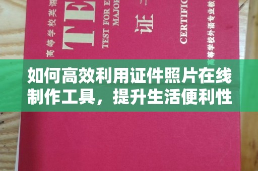 苏州如何高效利用证件照片在线制作工具，提升生活便利性