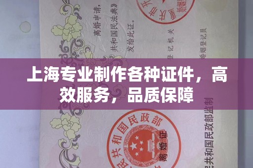 苏州上海专业制作各种证件，高效服务，品质保障