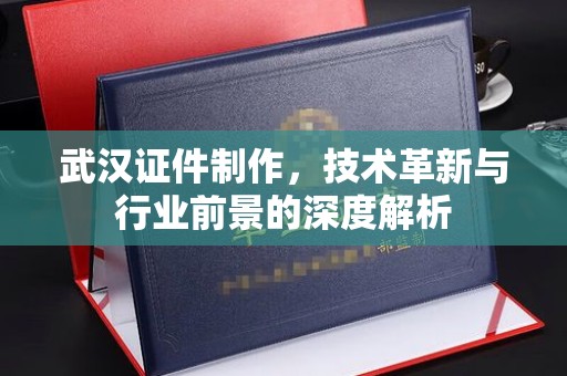 苏州武汉证件制作，技术革新与行业前景的深度解析