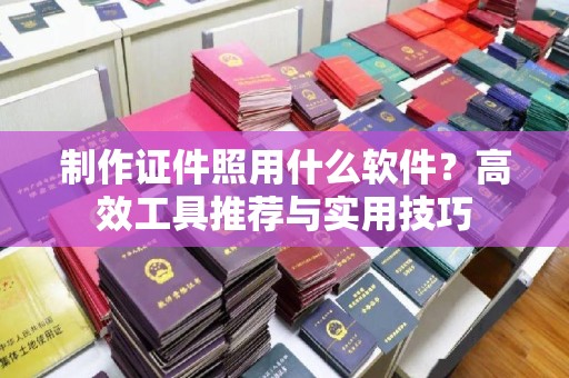 苏州制作证件照用什么软件？高效工具推荐与实用技巧