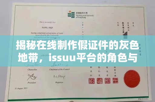 苏州揭秘在线制作假证件的灰色地带，issuu平台的角色与风险