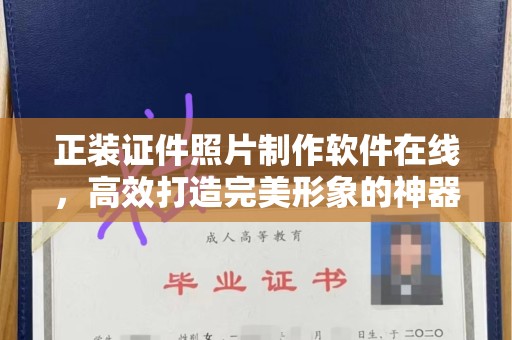 苏州正装证件照片制作软件在线，高效打造完美形象的神器
