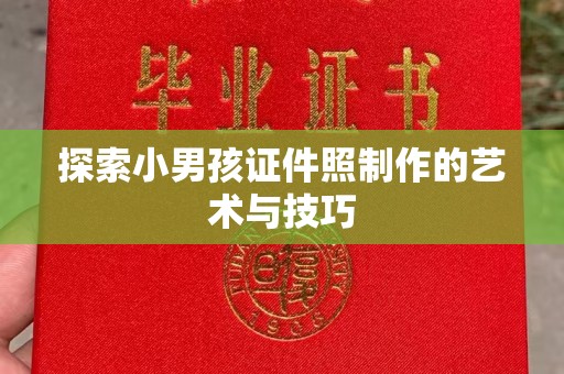 苏州探索小男孩证件照制作的艺术与技巧