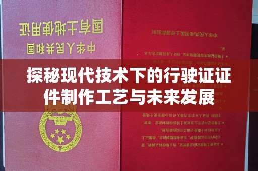 苏州探秘现代技术下的行驶证证件制作工艺与未来发展