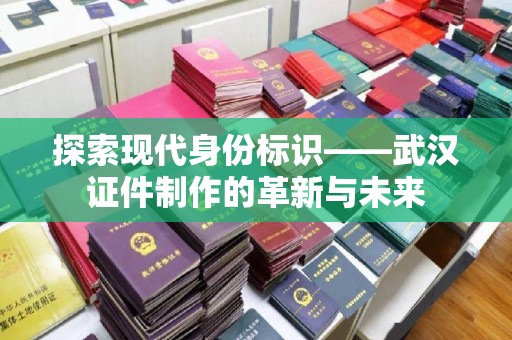 苏州探索现代身份标识——武汉证件制作的革新与未来