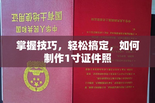 苏州掌握技巧，轻松搞定，如何制作1寸证件照