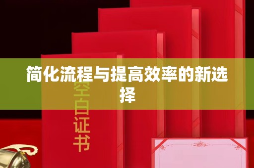 苏州简化流程与提高效率的新选择