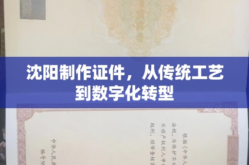 苏州沈阳制作证件，从传统工艺到数字化转型