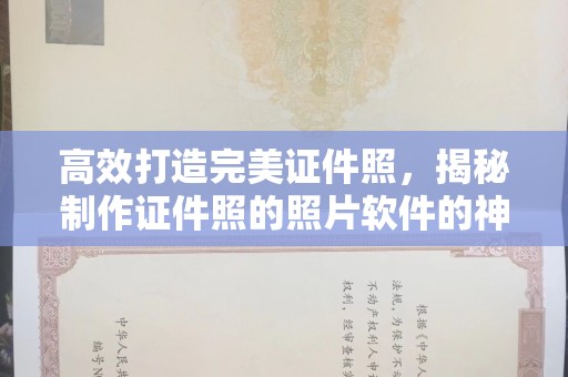 苏州高效打造完美证件照，揭秘制作证件照的照片软件的神奇功能