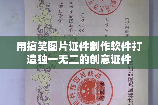 苏州用搞笑图片证件制作软件打造独一无二的创意证件